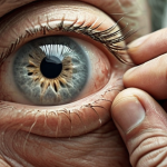**

A blurred vision scene, symbolizing cataract vision. Include elements suggesting age, like slightly aged hands or a faded photograph in the background. The overall tone should be soft and a bit muted.

**