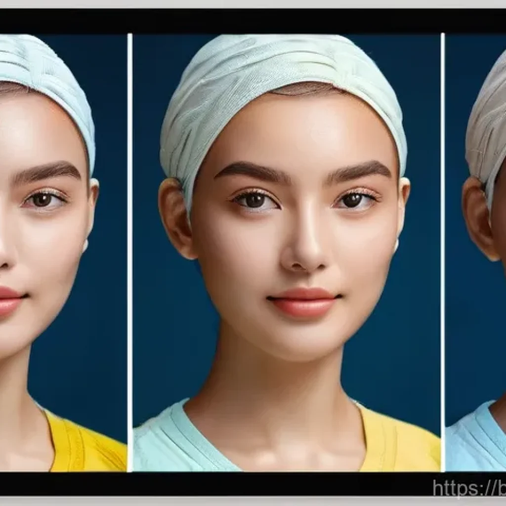 노안 수술 효과와 부작용 - Here are three detailed image prompts in English: