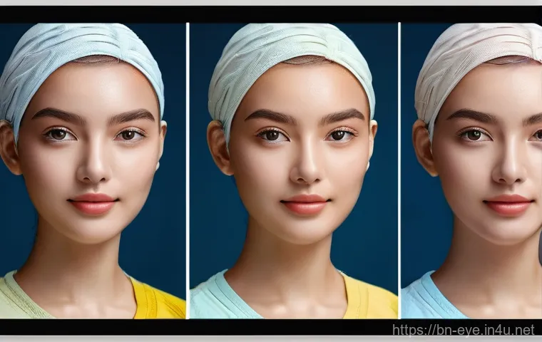 노안 수술 효과와 부작용 - Here are three detailed image prompts in English: