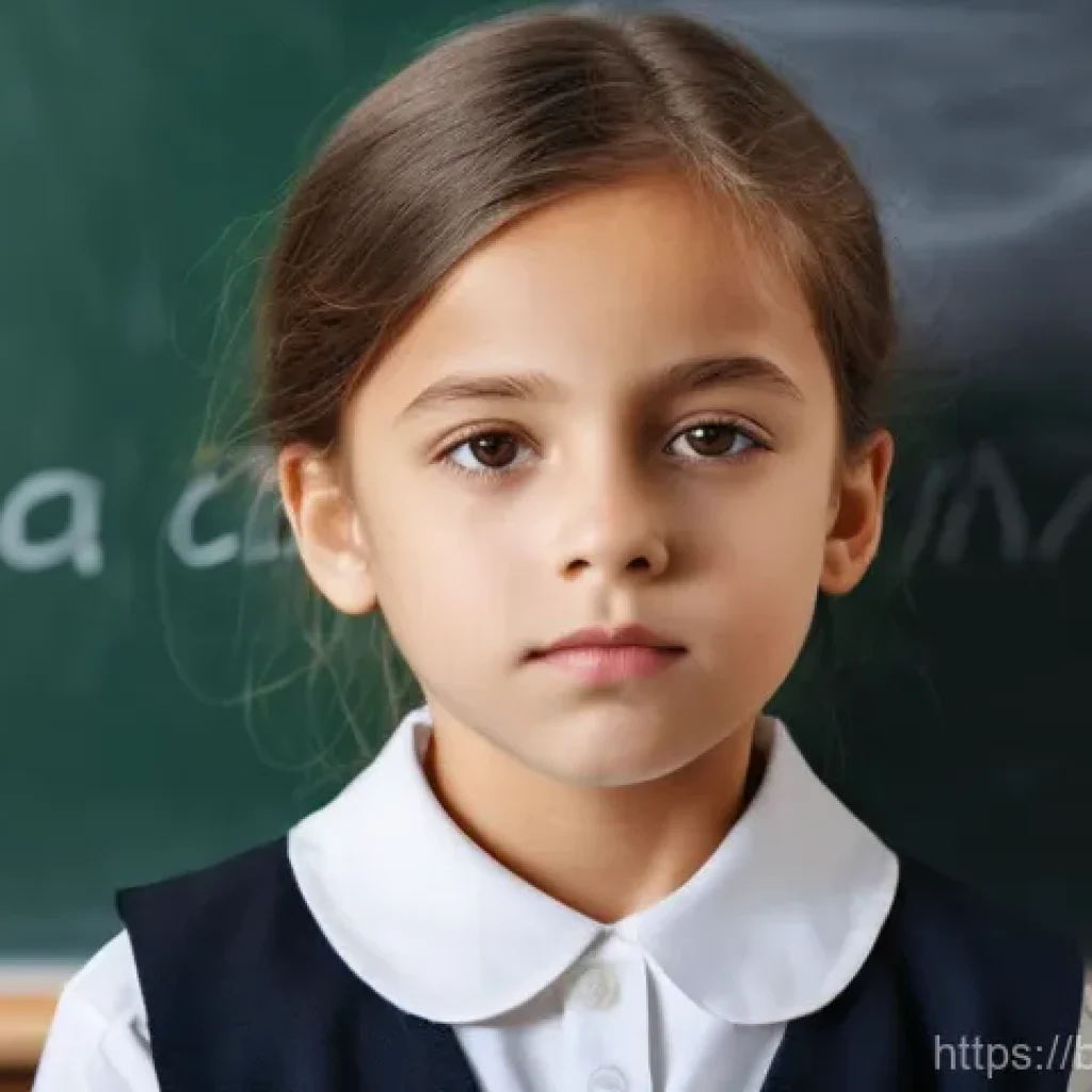 근시와 난시 차이 - **Prompt for Myopia (Nearsightedness - difficulty seeing distant objects):**
"A young child, app...